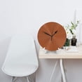 thumbnail image 4 of No Frame No Glass Cover Round Wall Clock 9.84in With Tripod For Office Kitchen Living Room Guest Room Dining Room Bedroom Terracotta, 4 of 8