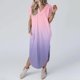 thumbnail image 4 of Vestido de Manga Corta para las Mujeres, Vestido Casual de Cuello en V de Bolsillo de Impresión de Moda Sexy Hecho de Poliéster Ligero para el Verano, Vestido de Verano para las Mujeres, 4 of 6