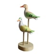 thumbnail image 3 of Estatua de pájaro de madera, decoración del hogar, figura de ave marina coleccionable náutica, escultura de animal marino para sala de estar, oficina, 3 of 9