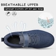 thumbnail image 6 of vibdiv Boys Girls Sports Shoes Lightweight Tennis Running Walking Gym Fashion Shoes Navy Blue Toddler Size 5, 6 of 6