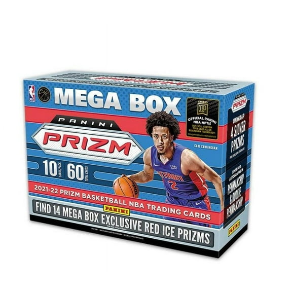 2021-22 Panini NBA Prizm Basketball Trading Card Mega Box Red Ice