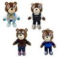 thumbnail image 2 of Cute Rap Bear Doll Plush Toy,Stuffed Animal Plushies Doll Toys,Trendy Dressing Styles Bears,Gift for Children and Fans, 2 of 8