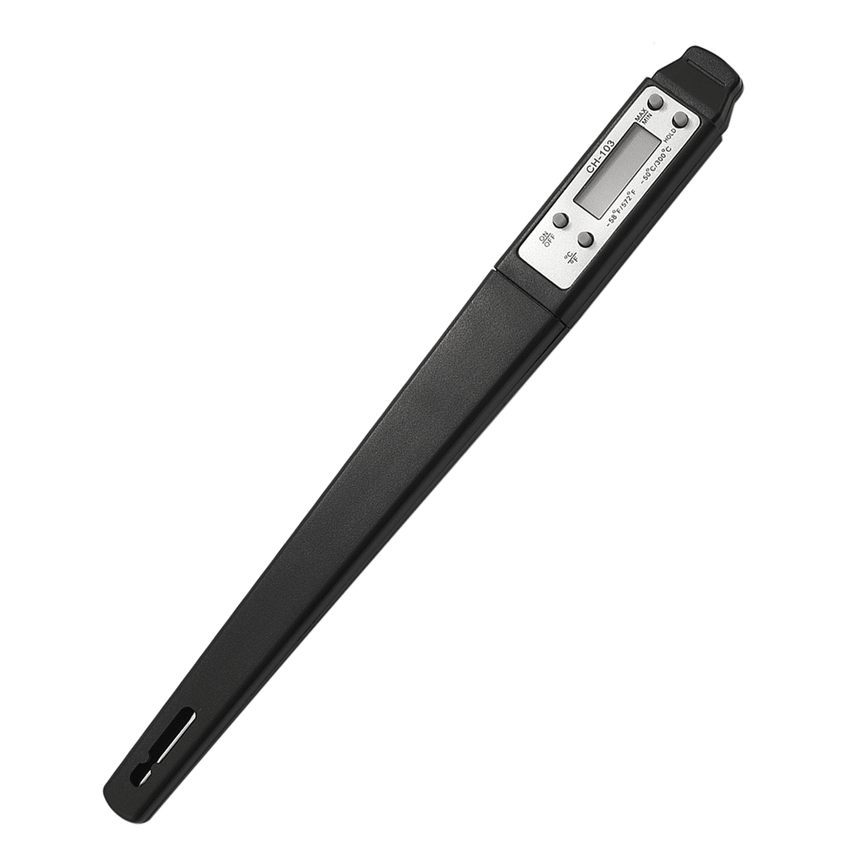6X Cooking Food Thermometer Digital Instant Reading Meat Thermometer Barbecue Thermometer High (Black)