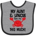 thumbnail image 3 of Inktastic My Aunt and Uncle Love Me Nephew Boys or Girls Baby Bib, 3 of 4
