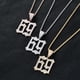 thumbnail image 2 of Collar con colgante Stud 69 , accesorio de joyería, cadena de cuerda cubana de rapero, collar de con cadena dorado Yinane Collar colgante de hip hop, 2 of 8
