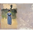 thumbnail image 3 of Ernest Jules Renoux 14x12 Black Modern Framed Museum Art Print Titled - Character Study (Le Cours La Reine) (1913-1914), 3 of 5