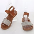 thumbnail image 4 of Amzcrzy Zapatos de mujer,Zapatos de mujer,Zapatillas de mujer, Sandalias de playa informales y cómodas para mujer, planas, de una pieza, con suela suave y diamantes de imitación. Sandalias Mujer Zapa, 4 of 6