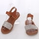 thumbnail image 4 of Amzcrzy Zapatos de mujer,Zapatos de mujer,Zapatillas de mujer, Sandalias de playa informales y cómodas para mujer, planas, de una pieza, con suela suave y diamantes de imitación. Sandalias Mujer Zapa, 4 of 6