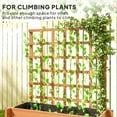 thumbnail image 4 of Outsunny 3 Tier Raised Garden Bed with Trellis for Climbing Plants Brown, 4 of 9