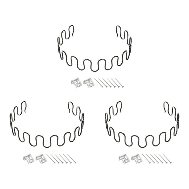 Unique Bargains 3Sets Upholstery Spring Replacement Kits, 23.62" Sagging Cushions Repair Kit with Clips Nails for Furniture