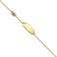 thumbnail image 4 of 14K Yellow Gold & Enamel Butterfly & Plate with .5In Extender Bracelet, 4 of 7
