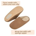 thumbnail image 2 of Somdot Memory Foam Slippers, with Thick and Soft Lining and a Silent Sole, Suitable for Both Men and Women, Brown, 2 of 6