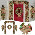 thumbnail image 2 of Hinati Clearance Sale Promotion Christmas Garland Farmhouse Porch Decor Christmas Decorations Vine Ring Pendant Christmas Wreath for Home Wall Window Indoor Outdoor Outside Winter, 2 of 8