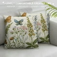 thumbnail image 3 of GOSMITH  Spring Floral Throw Pillow Covers Flower and Butterfly Pillow Cover Plant Farmhouse Decorative Pillowcases for Couch Bed Sofa Living Room Outdoor, 3 of 5