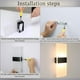 thumbnail image 5 of 2PCS Aplique de pared interior Lámpara de pared LED moderna Iluminación acrílica Decoración de luz de pared para sala de estar Dormitorio Pasillo Comedor, 12W Blanco cálido [Clase de eficiencia energética A++] oso de fresa, 5 of 5