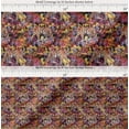 thumbnail image 2 of Soimoi Cotton Voile Fabric texture,leaves & tiger Animal Decor Fabric Printed Yard 42 Inch Wide, 2 of 7