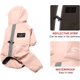 thumbnail image 4 of Impermeable para perros con patas, tiras reflectantes, cordón ajustable y capucha, chaqueta ligera para la lluvia para perros pequeños y medianos (rosa)., 4 of 5