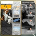 thumbnail image 5 of Back Seat Extender for Dogs-Large Space, Dog Car Seat Cover Hard Bottom Holds 400lbs, Sturdy Backseat Extender for Dogs, Waterproof Dog Hammock for Car Dog Car Bed for Car, SUV, Truck, 5 of 6