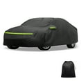 thumbnail image 1 of Funda para Automóvil Unique Bargains para Mazda 3 2013-2021 210D-PU Exterior Funda Completa para Automóvil a Prueba de Agua, Viento, Sol, Lluvia, Nieve con Cremallera en la Puerta del Conductor Negra, 1 of 1