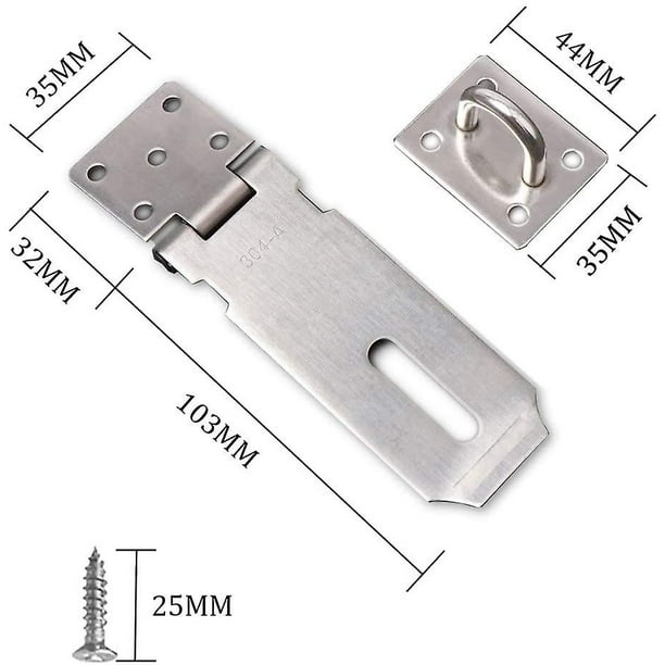 Cerradura de candado para puerta, Broche de puerta de acero inoxidable, Cerradura de servicio pesado, Cerradura de puerta
