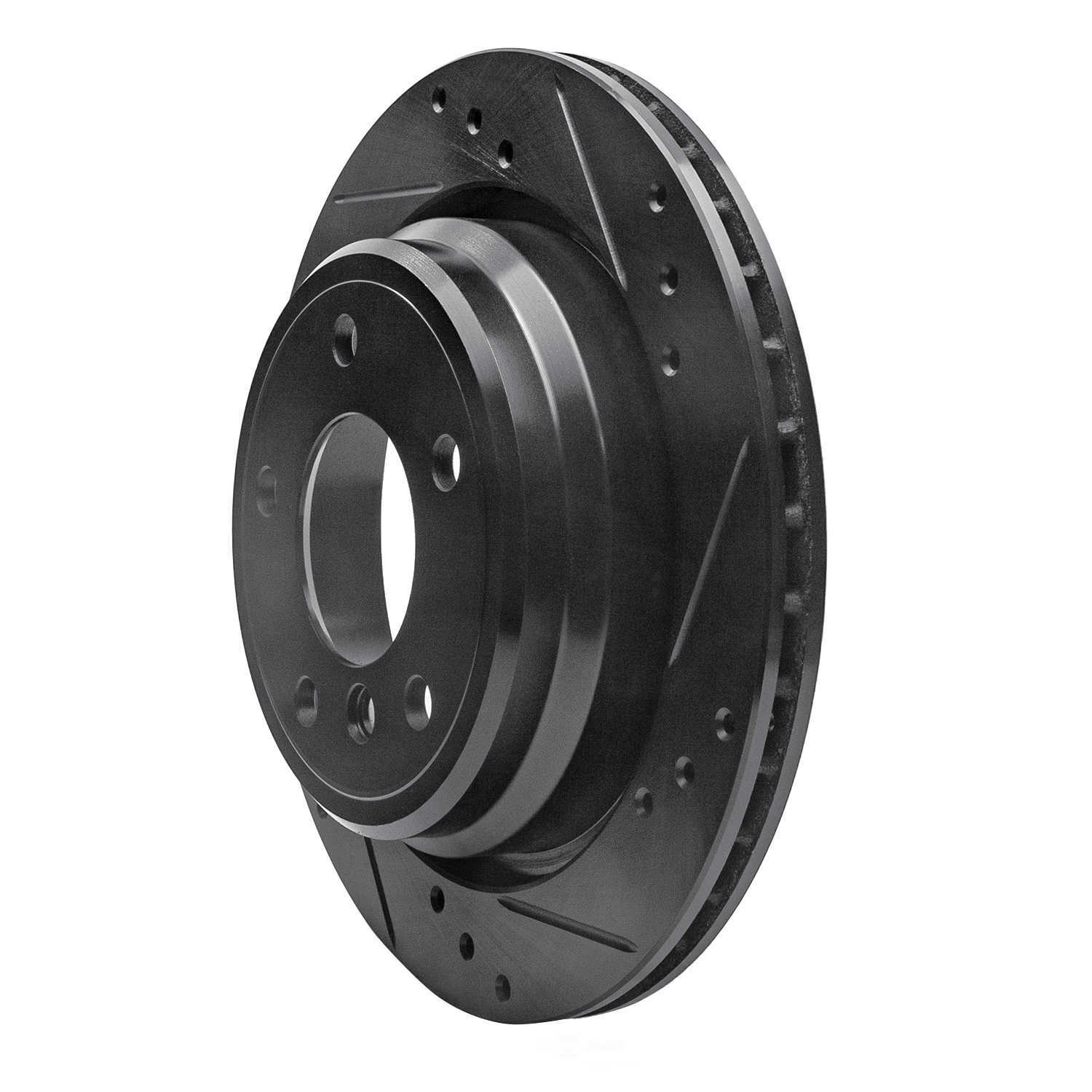 Dynamic Friction Company 633-31044R DFC Brake Rotor - Drilled And Slotted - Black