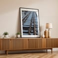thumbnail image 2 of Abandoned Railroad Tracks, York Pennsylvania - Pennsylvania Photography Railroad Snow Winter Train Landscape Nature Bridge Black Framed Wall Art Print 5 x 7 inches, 2 of 8