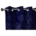thumbnail image 6 of Grommet Curtain Velvet Embossed Damask Curtain Panel 54 Inch Wide, 6 of 11