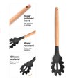 thumbnail image 3 of Juego de 2 utensilios de cocina de silicona para encimera, utensilios de cocina de madera, 3 of 5