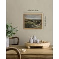 thumbnail image 4 of Drsoum Landscape Wall Art Vintage Classical Village Painting Grassland Village Farmhouse Prints Room Decor - 8x10in Natural Framed, 4 of 7