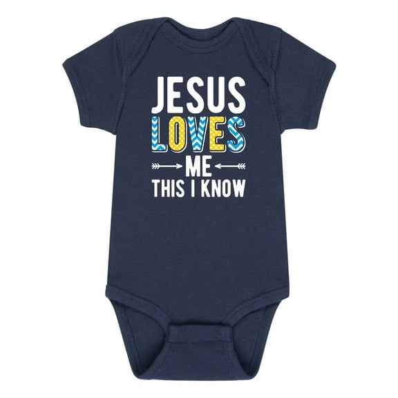 Solid Light - Jesus Loves Me This I Know - Infant Baby One Piece