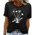 thumbnail image 2 of DailyTrove Women's Wild & Free Graphic Short Sleeve Tee - Casual Loose Top, Spirited for Adventures & Gatherings, 2 of 4