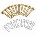 thumbnail image 5 of 10 Pieces Shear Cotter Pins Replacement Set Metal Construction Snowblower Accessories for Winter Use, 5 of 8