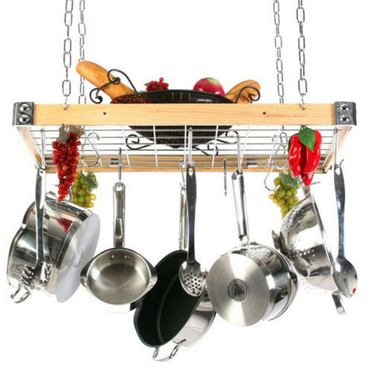 Metal Rectangle Hanging Pot Rack