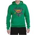thumbnail image 3 of Colorful Neon Be Brave Dreamcatcher | Dean Russo Art Pop Culture Unisex Hoodie Sweatshirt, Kelly, Large, 3 of 6