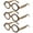 Brown, variant on 3 Pairs of Thick Blue Light Blocking Reading Glasses +2.5, Round Classic Plastic Serpentine Print Readers 2.50 for women, Fashion Presbyopia Glasses +100 Strength
