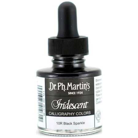 UPC: 0090385410310 | Dr. Ph. Martin s Iridescent Calligraphy Color  1.0 oz  Iridescent Black Sparkle (10R)