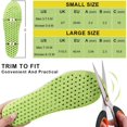 thumbnail image 6 of MINKUROW Elastic Shock Absorbing Height Increasing Sports Shoe Insoles,Soft Breathable Honeycomb Orthotic Replacement Inserts for Men & Women, 6 of 7