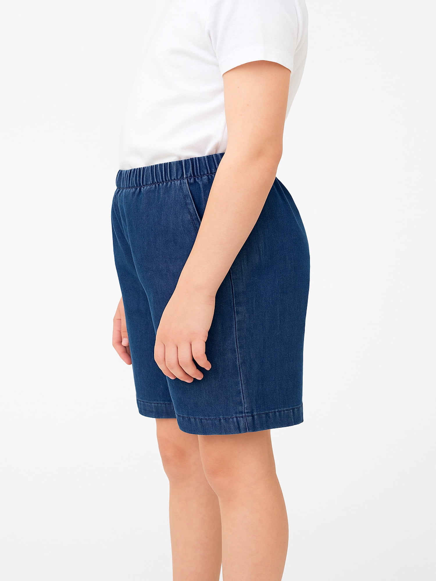 Hawaiian Reserve Collection Women’s Elastic Waist Denim Bermuda Shorts