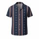 thumbnail image 5 of Blusa y camisa de manga corta con cuello vuelto para hombre, camisa hawaiana de manga corta con estampado de verano para playa, blusa, camisa para hombre, tops de poliéster, 5 of 8