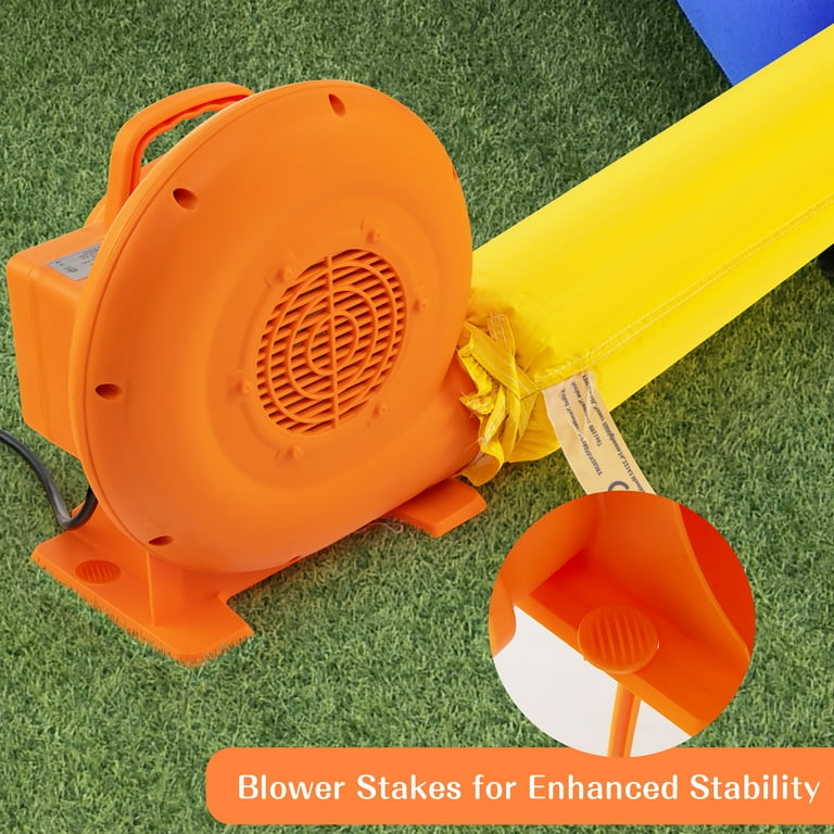 Costway 380W 0.5HP Air Blower for Inflatables w/ 25FT Wire &GFCI Plug for  Indoor Outdoor 