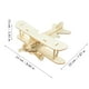 thumbnail image 4 of Kit de avión de madera 3D, rompecabezas de avión hecho a mano para armar y pintar, modelo de avión en blanco, juguete para niños (color madera), 4 of 7