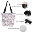 thumbnail image 3 of Bingfone Lavender Flowers Women Shoulder Tote Bags Casual Bag Ladies Shopping Handbag, 3 of 6