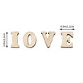 thumbnail image 2 of 100PCS Unfinished Wooden Capital Letters Alphabet Wood Cutout Discs For Patchwork Scrapbooking Arts Crafts DIY Decoration Display Decor, 2 of 5