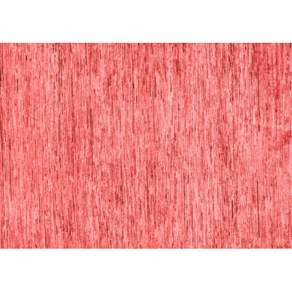 Ahgly Company Machine Washable Indoor Rectangle Abstract Red Modern Area Rugs, 6' x 9'