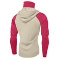 thumbnail image 4 of Men's UV Protection Sun Hoodie Color Block UPF 50+ Long Sleeve Fishing Shirt Lightweight Hiking Rash Guard, 4 of 4