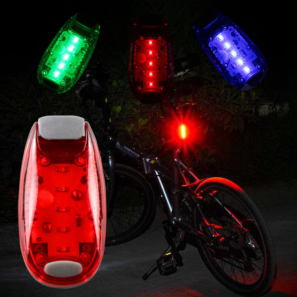 2 FLASHING SIGN CLIP ON'S emergency alarm light sports blinking bike lights new 