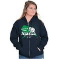 thumbnail image 3 of Retro Betty Boop Alaska State Outline Women Plus Size Zipper Hoodie Brisco Brands 4X, 3 of 5