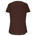 thumbnail image 6 of Yuwull Summer Tops For Women Going Out Tops For Women Women'S Casual Loose Solid Color Short-Sleeved V-Neck Top Summer Tops For Women XXL(2XL), 6 of 7