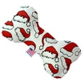 thumbnail image 3 of Pet and Dog Plush Heart or Bone Toy, "Santa Group" (Available in different sizes, and 8 different pattern options!), 3 of 11