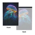 thumbnail image 2 of 5x7ft Photography Backdrop Photo Studio Background with 4-inch Rod Pocket, Soft Screen, Glowing Neon Jellyfish Rainbow, 2 of 8